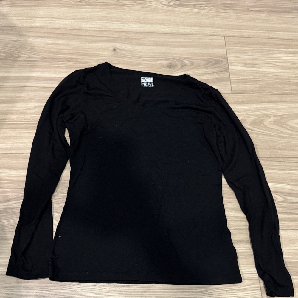 32 Degrees Women's Black Long Sleeve Tee